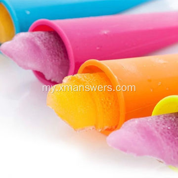 Ice Lolly အတွက် Silicone Ice Pop Maker
